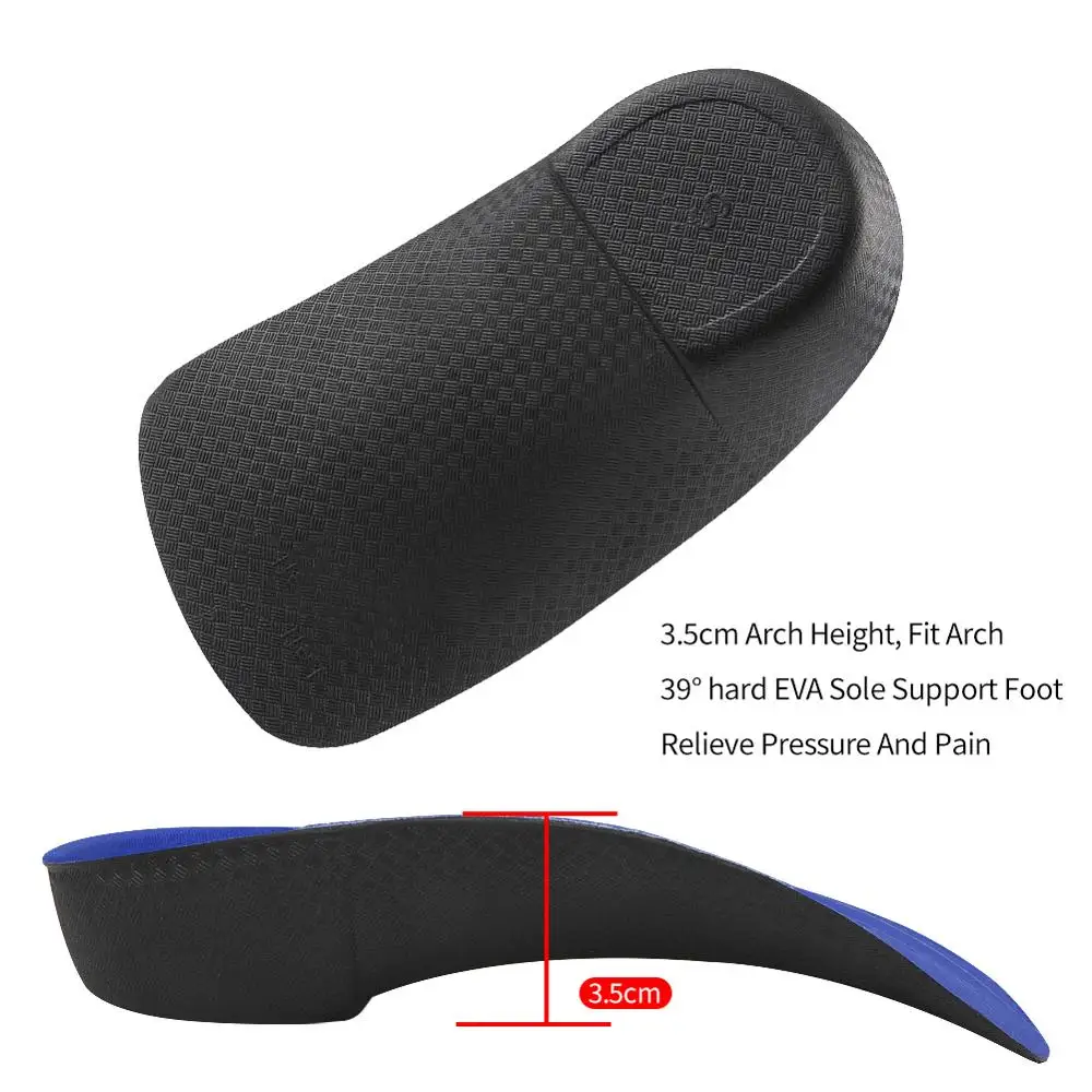 3ANGNI пятки Боль подошвенный фасциит 3/4 обувь стельки Плоскостопие ортопедические