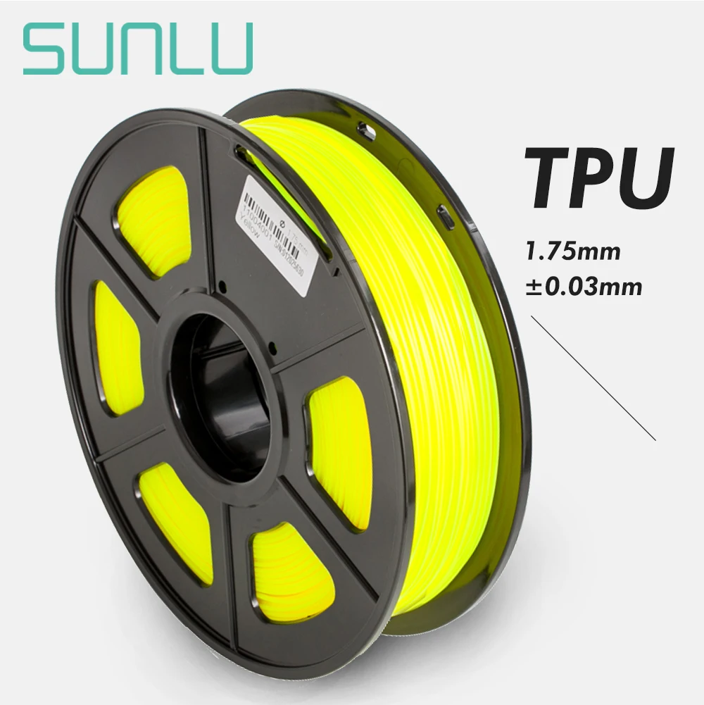 Нить из ТПУ Белого цвета гибкая 0 5 кг/рулон нетоксичный материал для 3D принтера 1 75