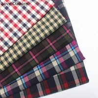 green red blue 100 cotton yarn dyed 21s lattice check thin fabric for diy summer clothes patchwork craft shirt dress craft