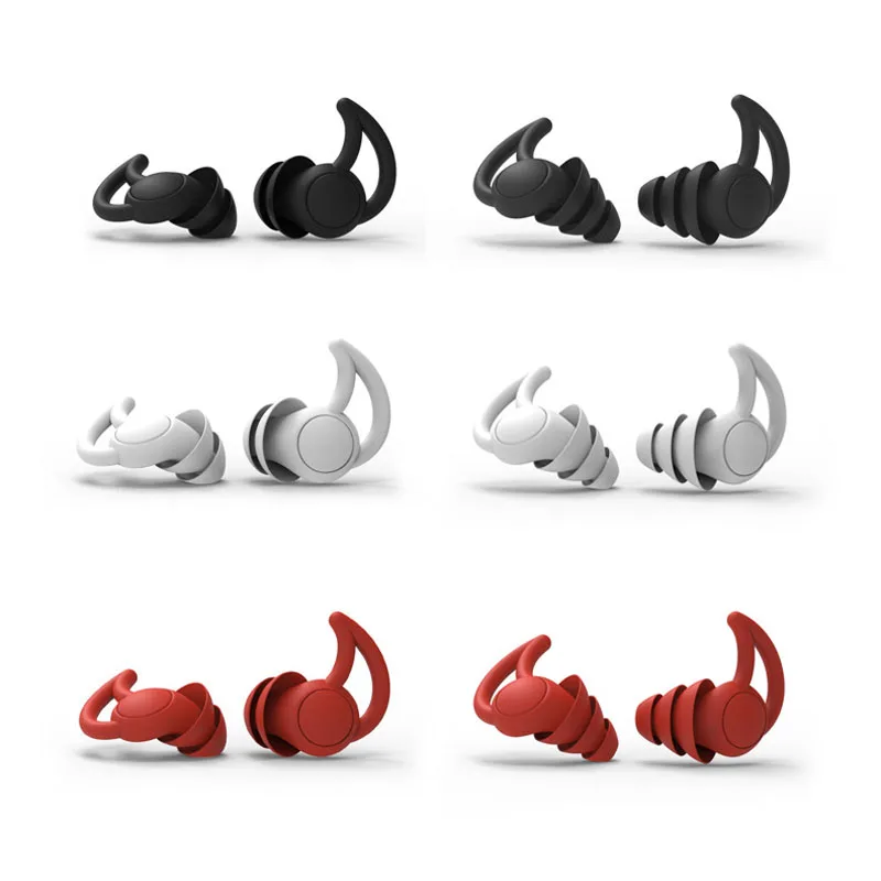 

Silicone Sleeping Ear Plugs Sound Insulation Ear Protection Earplugs Anti-Noise Plugs for Travel Silicone Soft Noise Reduction