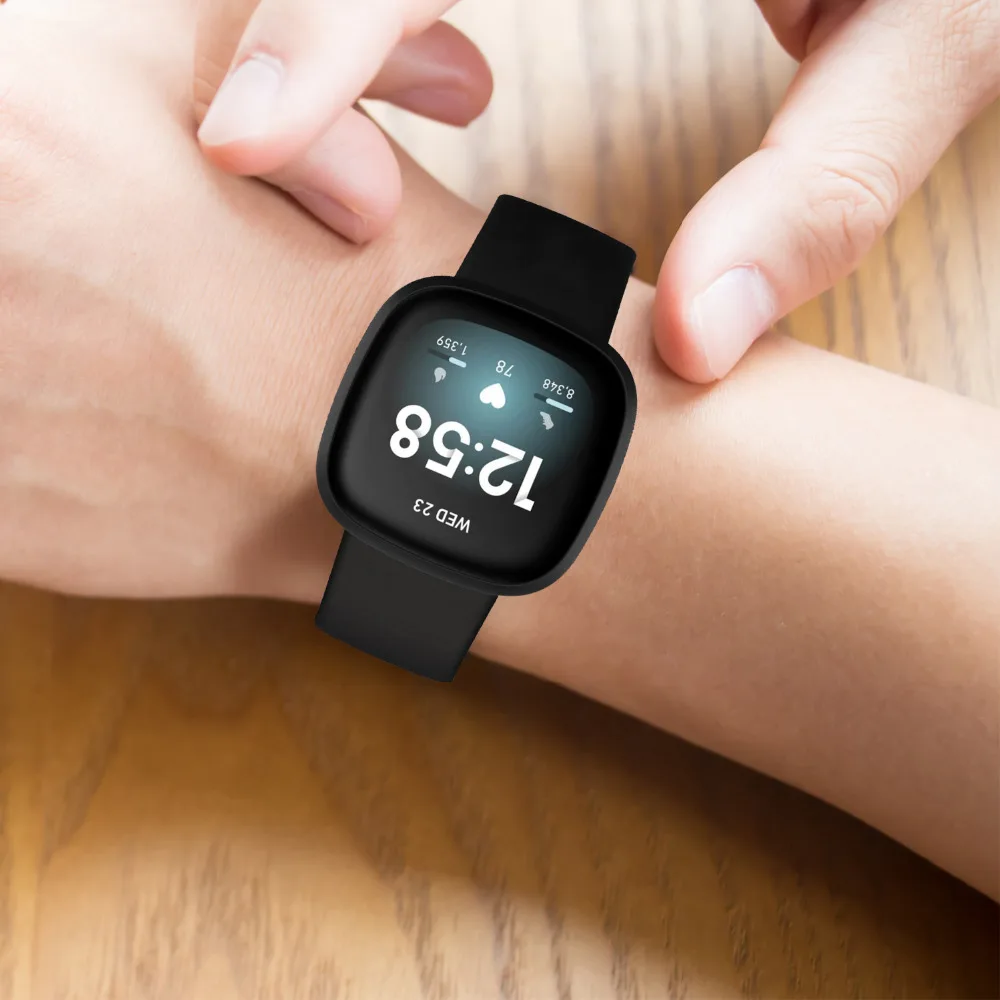 Высококачественные силиконовые аксессуары ремешок для Fitbit Versa 3 /Fitbit Sense наручный