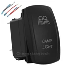 (Красныйбелыйсинийоранжевый) светодиодный кулисный переключатель для автомобиля, лодки, 5-контактный переключатель включениявыключения SPST 12 В20 А 24 В10 А, набор перемычек, автоматический выключатель