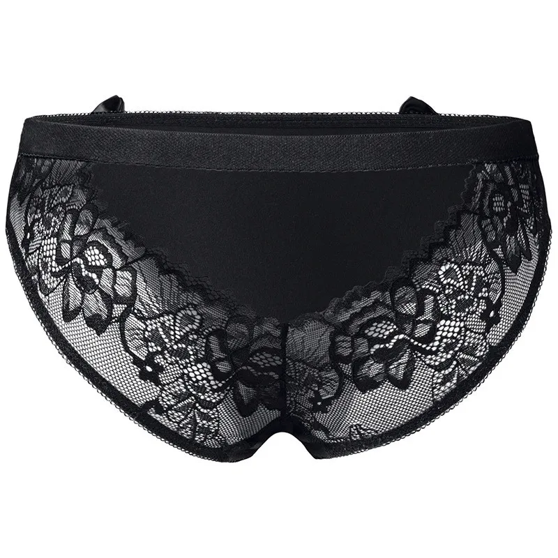 Women Sexy Lingerie Erotic Panties Open Crotch Porn Floral Lace Underwear Crotchless Briefs Couple Sex Wear With Cute Bow | Тематическая