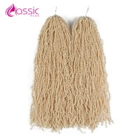 613 blonde hair bundles crochet hair highlight colored crochet braids 20 inch afro kinky twist hair extensions 2 strands hair