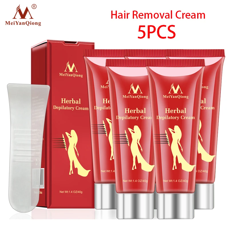 5 шт. Женский Мужской травяной крем для депиляции удаление волос безболезненный