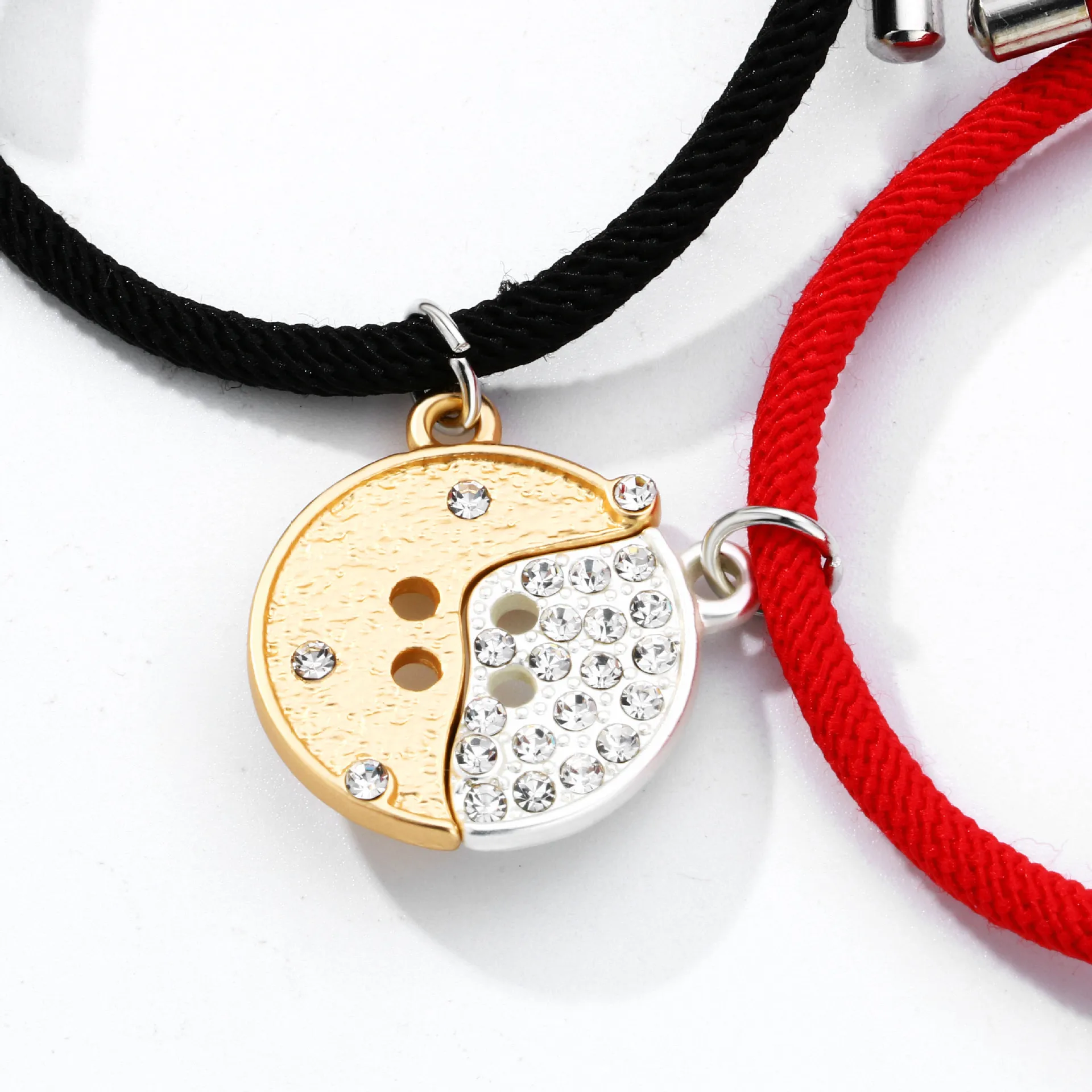 Модная новинка двойной браслет пара красных браслетов ручной работы горячая