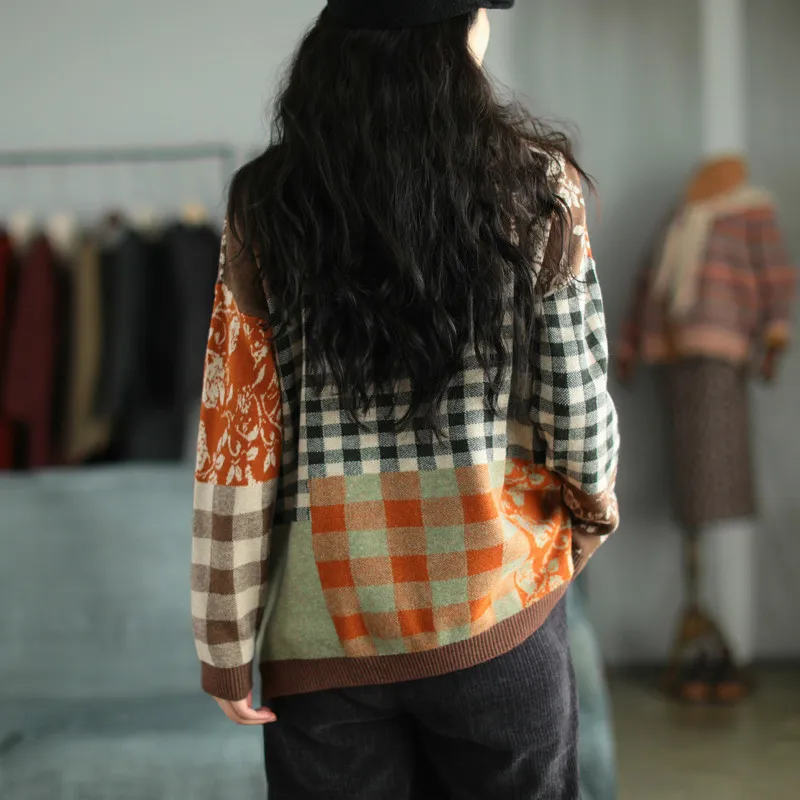 Max LuLu новинка 2020 китайский стиль зимняя женская клетчатая одежда с принтом