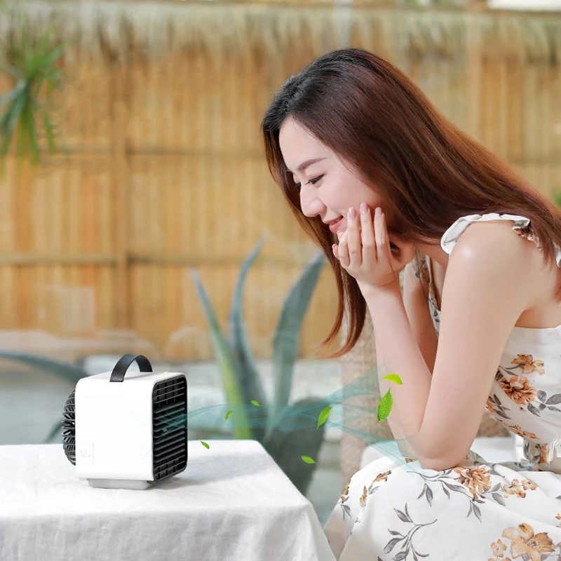 Мини-кулер портативный с зарядкой от Usb и отрицательными ионами | Бытовая техника