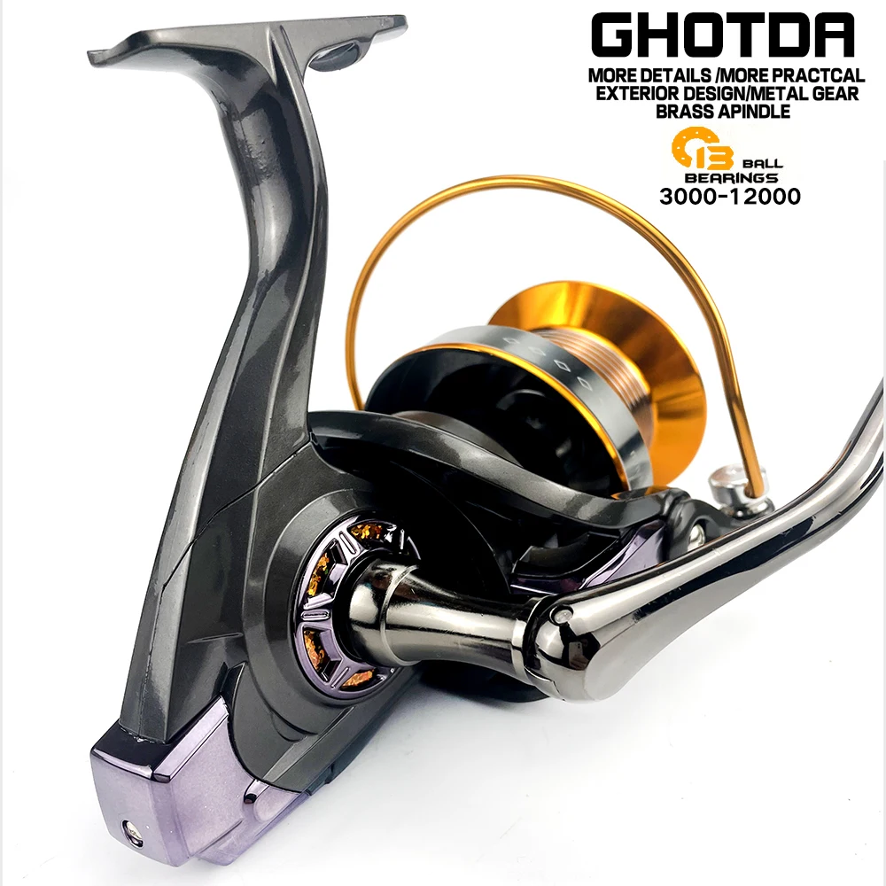 

Рыболовная катушка 3000-12000, спиннинговая Катушка 8-24 кг, катушка для рыбалки 5,2: 1/5.1:1/4,1: 1, высокоскоростная металлическая катушка для спиннинга