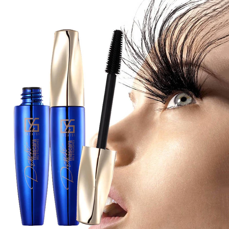 Тушь 4D водостойкая для наращивания ресниц густая Удлиняющая Черная 3d тушь глаз