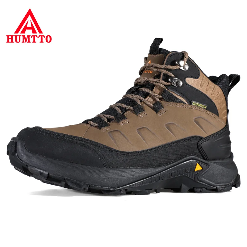 HUMTTO Waterproof Hiking Shoes Leather Climbing Athletic Shoes for Men Outdoor Safety Trekking Boots male Tactical Sneakers Mens