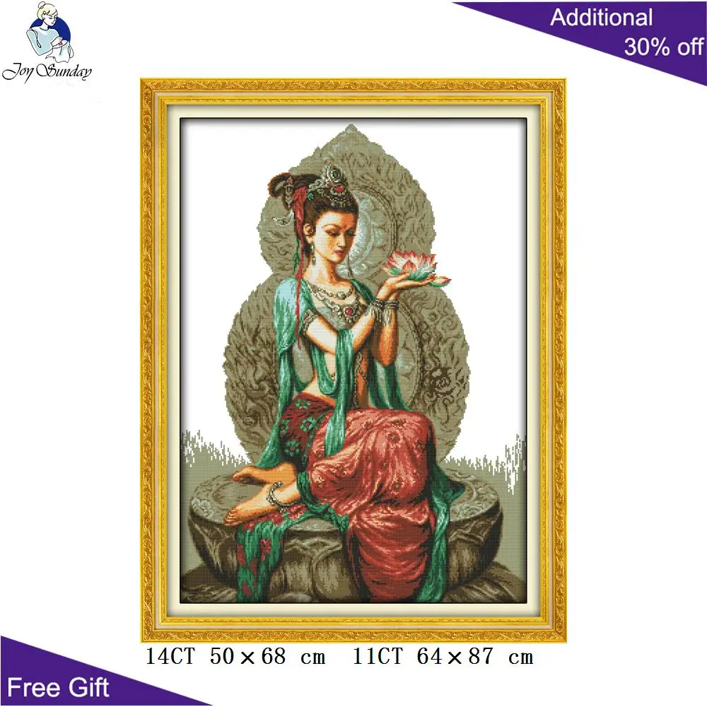 Набор для вышивки крестиком Joy Sunday Dunhuang красивый домашний декор R479 R538 R539 R681 14CT 11CT