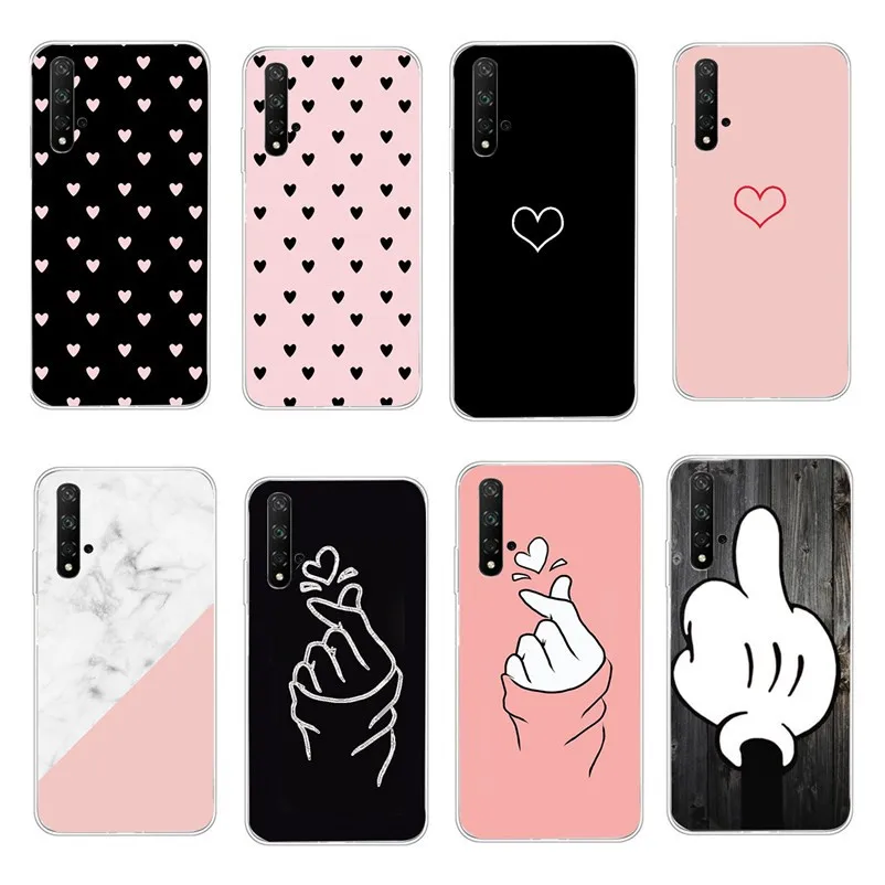 Чехол для Honor 20 силиконовая задняя крышка чехол телефона Huawei P30 P20 P40 Pro + Lite E Nova 5T