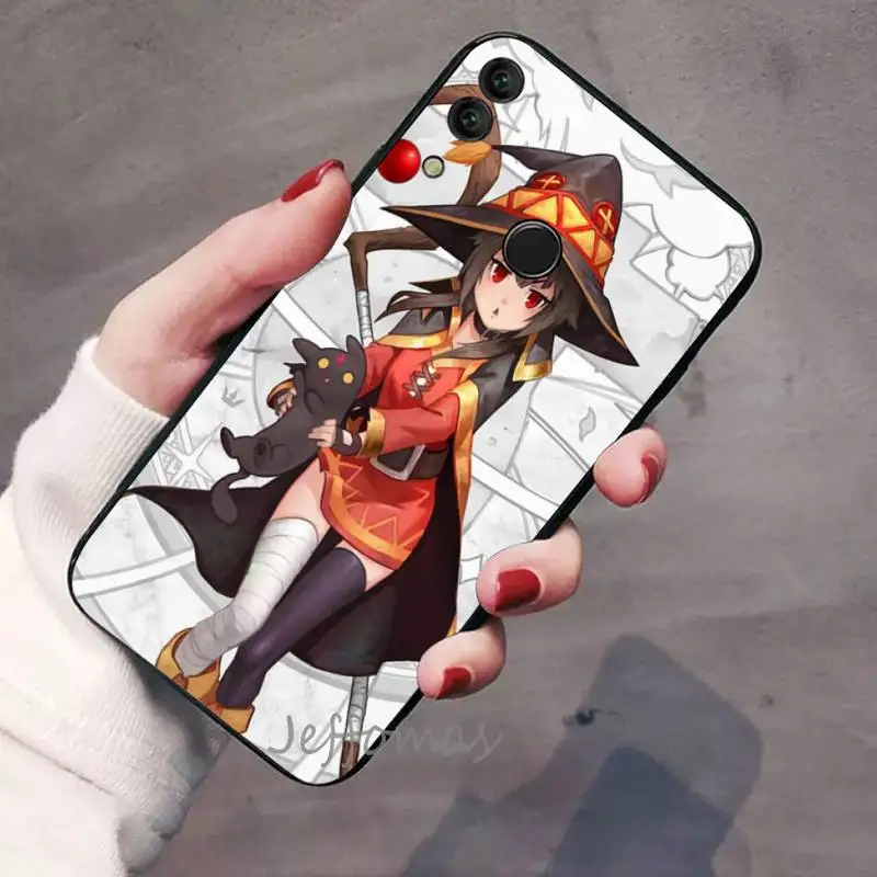 

Konosuba Megumin Phone Case For Huawei Honor 7C 7A 8X 8A 9 10 10i Lite 20 NOVA 3i 3e