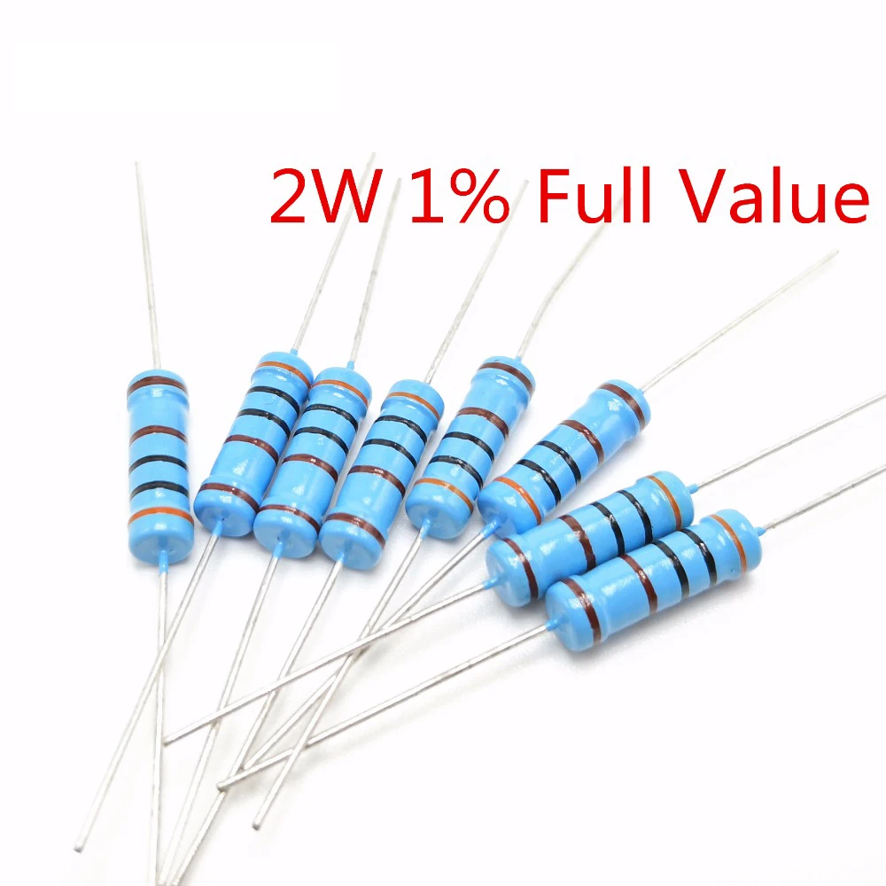 

20pcs 2W 1% Metal film resistor 4.7K 5.1K 5.6K 6.2K 6.8K 7.5K 9.1K 10K 12K 15K 18K 20K 22K 24K 27K 30K 33K 39K 43K ohm