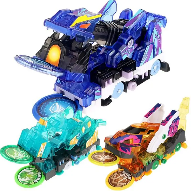 

Wild Screechers burst speed deformation car action figures 360 flips capture wafer transformation multiple chip car kids toy