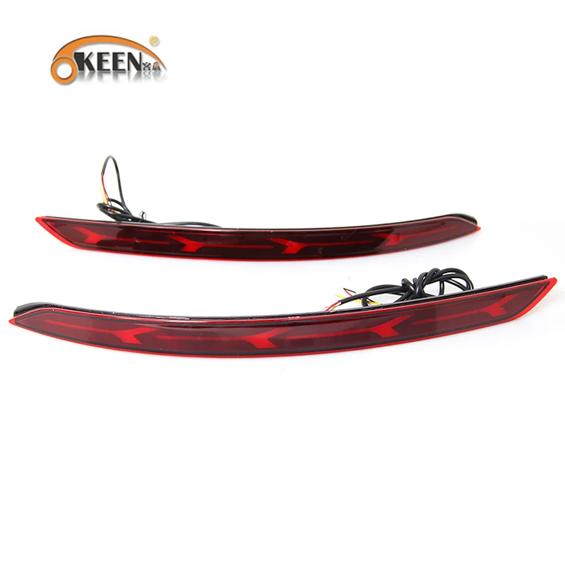2PCS Led Rear Bumper Reflector Light For Hyundai Elantra 2016 2017 2018 Fog Lamp Turn Signal Driving Braking 12V | Автомобили и