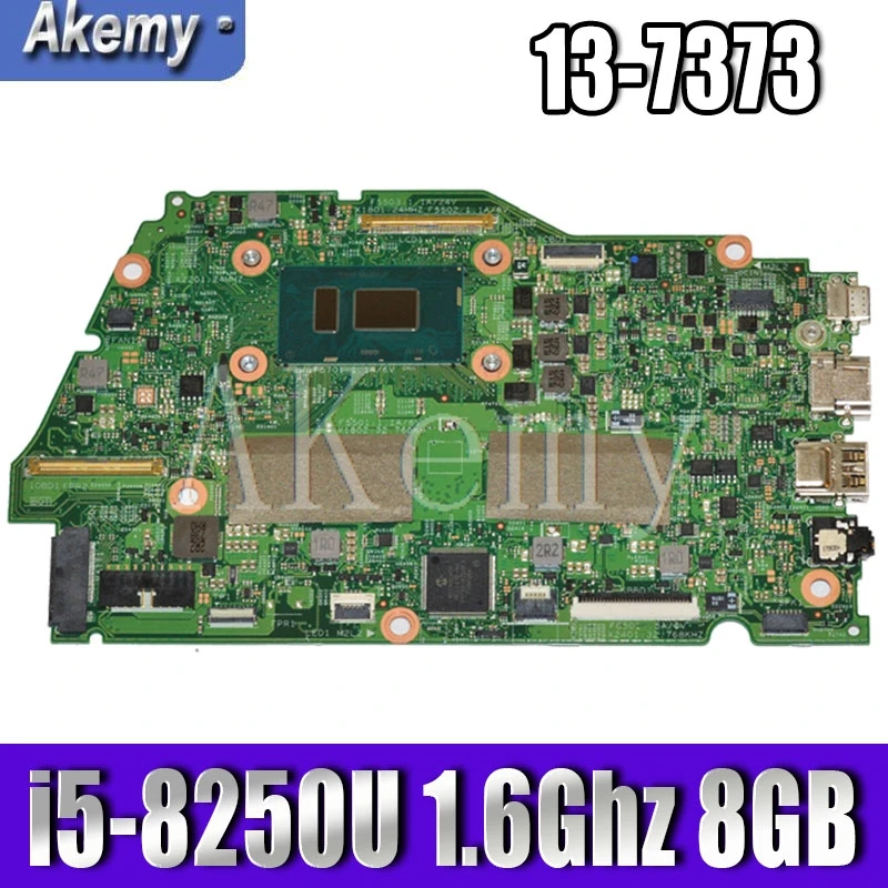 Для DELL Inspiron 13 7373 7370 материнская плата для ноутбука с i5 8250U 1 6 Ghz CPU 8GB RAM CN 0VTHG7 VTHG7 MB 100%