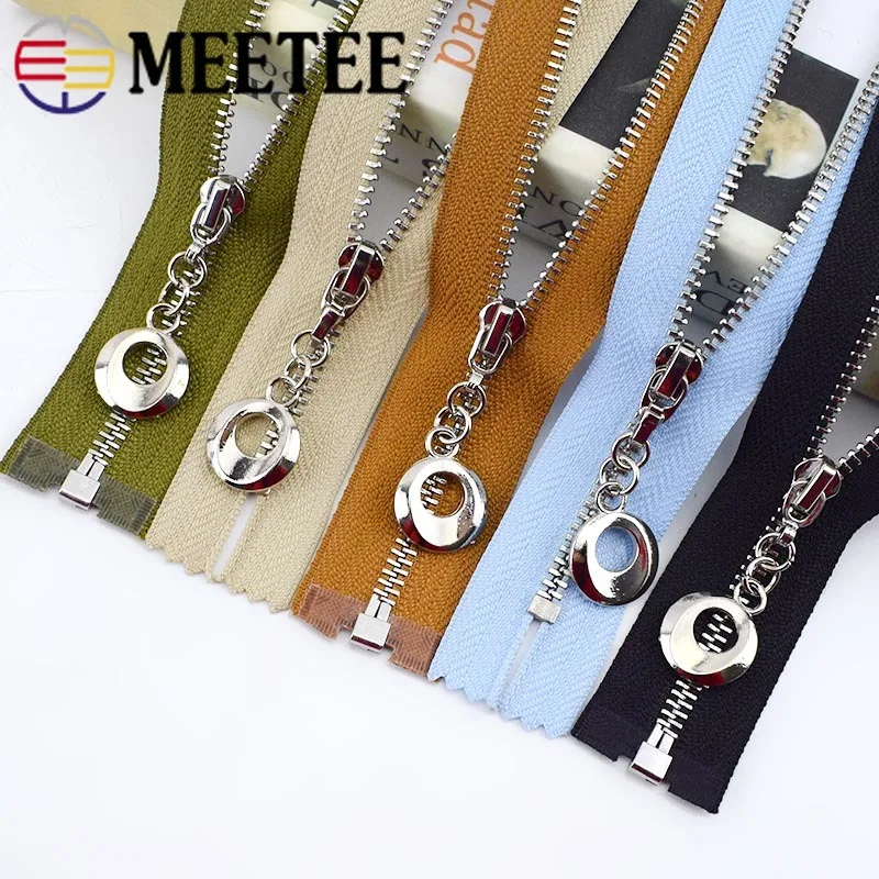 2/5pcs 20/30cm Close-End 40-70cm Open-End 3# Metal Zipper Silver Tooth Bags Shoes Coat Garment Zip DIY Sewing Accessories ZA093 |