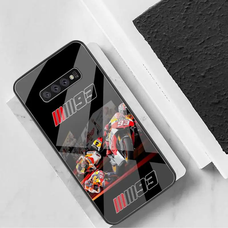 

2018 2019 Marc Marquez Moto Gp 93 Phone Case Tempered Glass For Samsung S20 Plus S7 S8 S9 S10 Plus Note 8 9 10 Plus