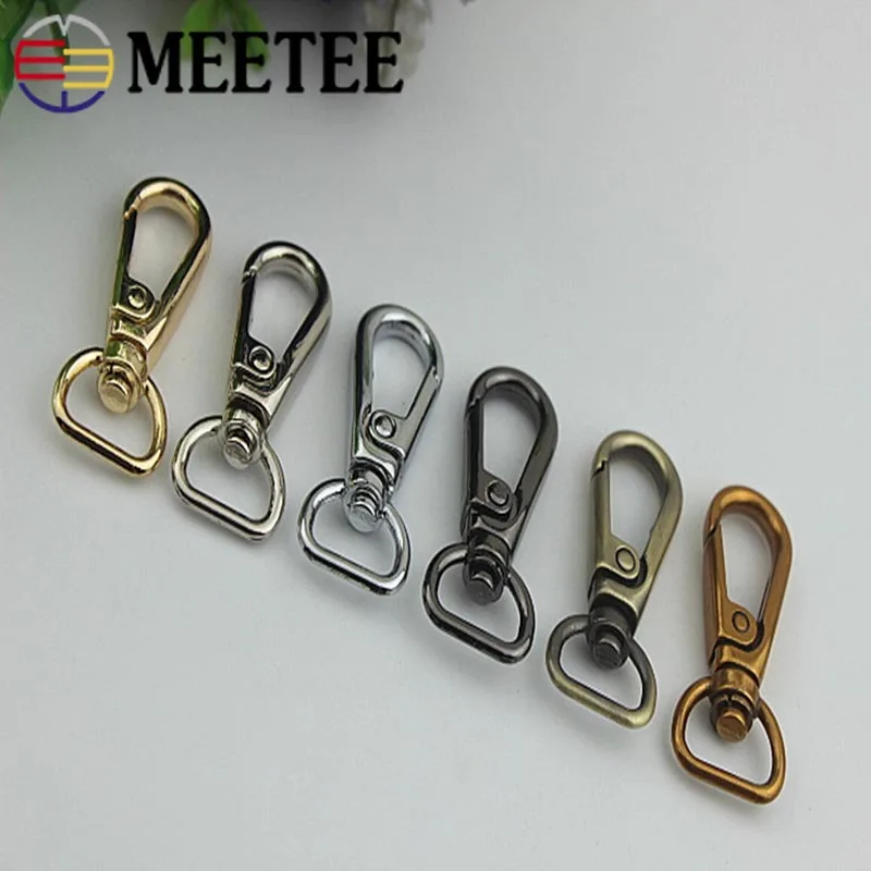 Металлический брелок Meetee 5/10 шт. 13 мм с металлической пряжкой для сумки ошейника