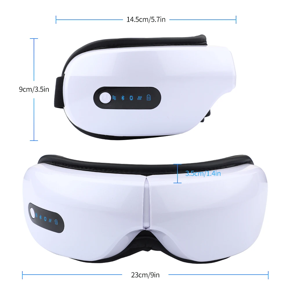 

Adjustable Smart Eye Massager Music Foldable Hot Compress Therapy Eye Massage Relieve Fatigue Vibration Electric Eye Care Device