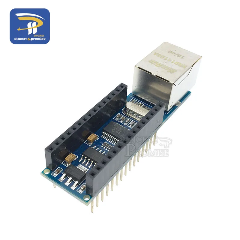 Мини ENC28J60 Ethernet щит V1.0 RJ45 веб-сервер модуль для Arduino Diy Kit совместимый Nano 3,0 CH340G