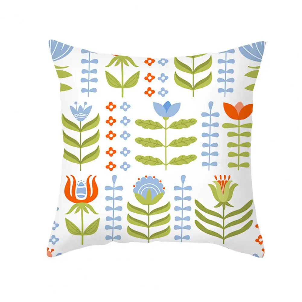 

Cushion Protector Various Styles Colorfast One Side Printed Easter Pillowcase for Sofa