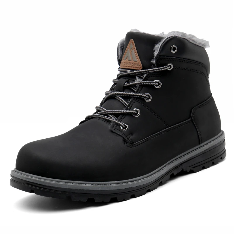 Плюшевые ботильоны Мужская зимняя хлопковая обувь прогулочная горные кроссовки