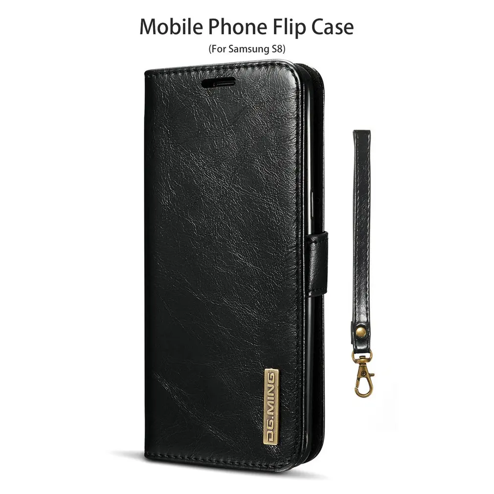 Натуральная кожа Флип Тип съемный мобильный телефон защитный чехол задняя