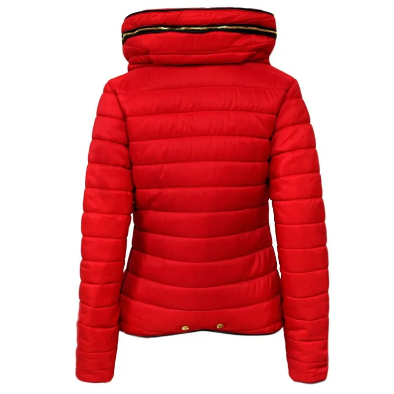 2021New Winter Fashion Stand Collar Womens Cotton Jackets Large Size Parkas Slim Short Casual Warm Women Down Cotton Coat NBH185
