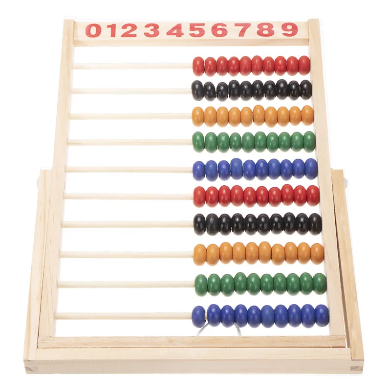 Красочная деревянная математическая игрушка Abacus для детей детская с подсчетом
