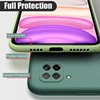 New Camera Protector Liquid Silicone Phone Case For Samsung Galaxy A12 A42 A22 4G 5G Original Soft Back Cover A 12 42 2021 2020 3
