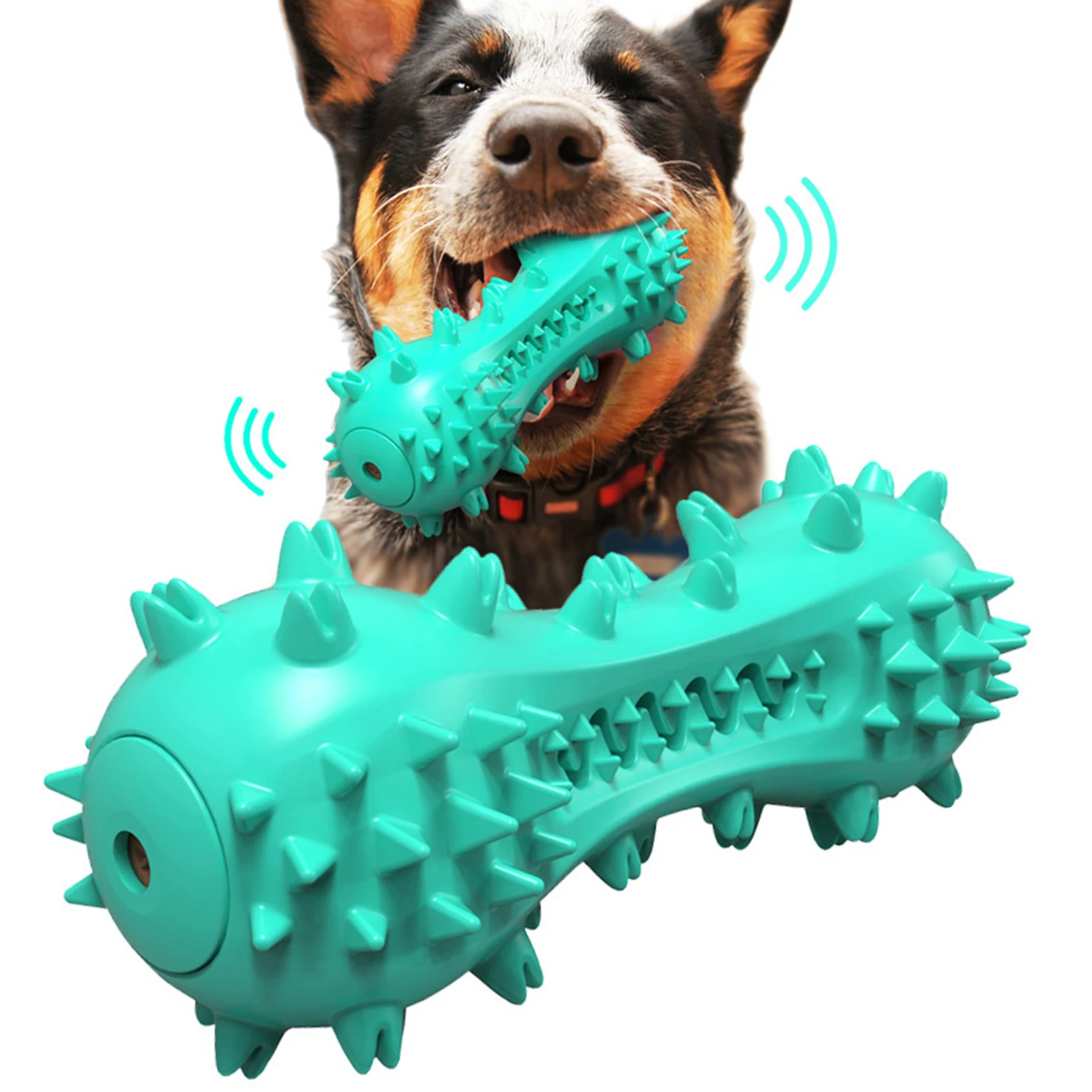

Dog Chew Toy Dog Teething Toy Indestructible Squeaky Pet Molar Toy Dog Teeth Cleaning Toys for Puppy Small Dogs