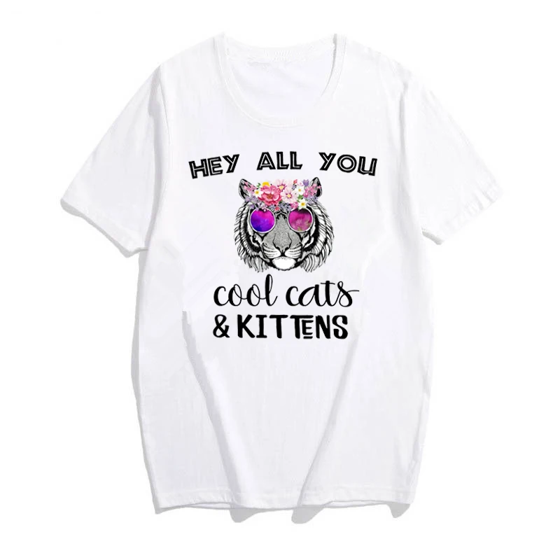 Новая футболка с тигром и Кингом экзотическая милые кошки котята Baskin Carole Did It Tee