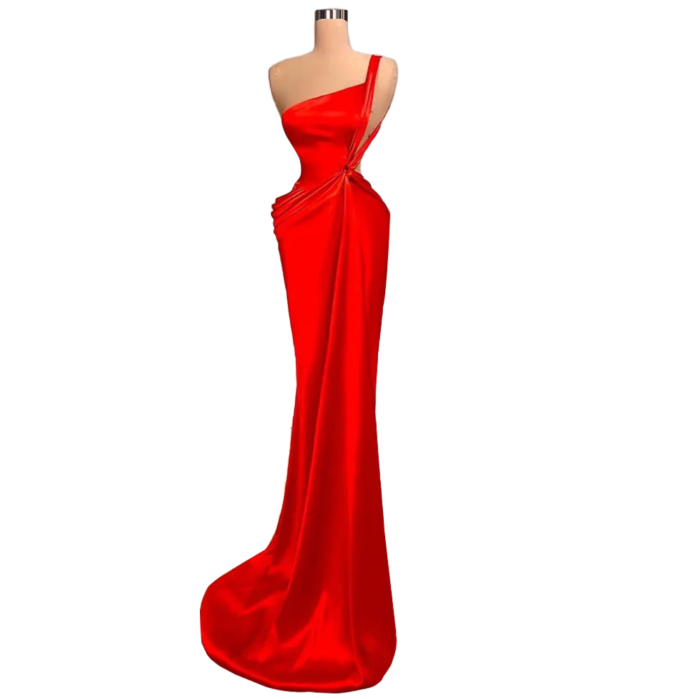 Красная одежда с длинным рукавом с высокой горловиной vestidos Формальное пол Длина платья партии блесток с резным узором Вечерние платья