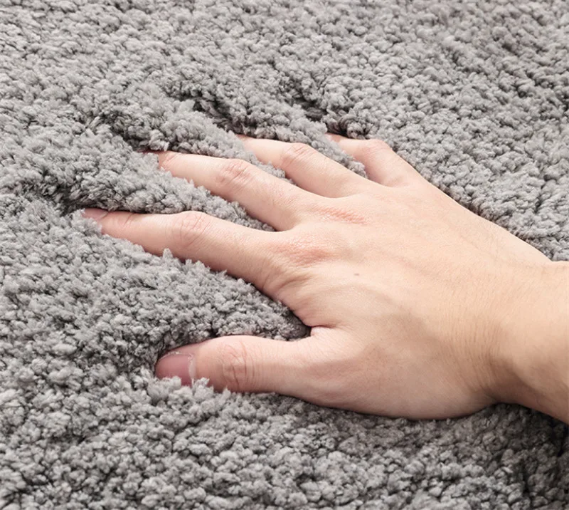 

Solid Color Soft Velvet Thick Home Floor Door Mat Home Bathroom Absorbent Non-slip Bedroom Foot Rugs