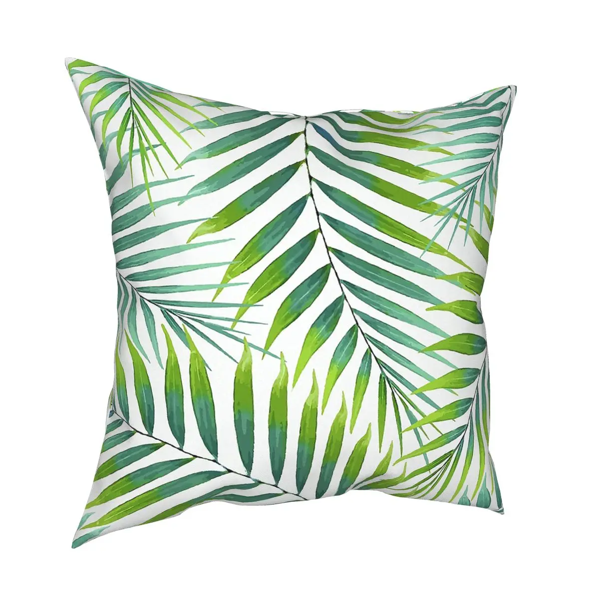 

Palm Leaves Square Pillow Case Polyester Decorative Pillow Tropical Floral Hawaiian Exotic Custom Cushion Covers