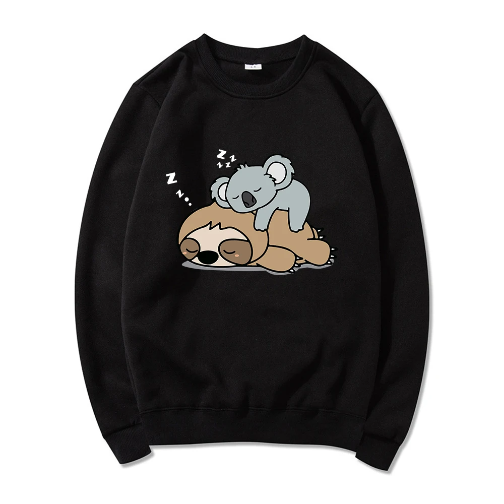 Koala Ленивец Печатный женские толстовки балахон милые лучшие друзья забавная
