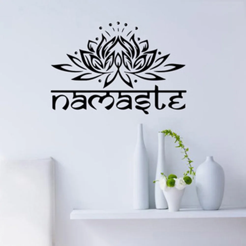 Новинка 2021 настенная наклейка с цветами наклейки на стену названием йоги