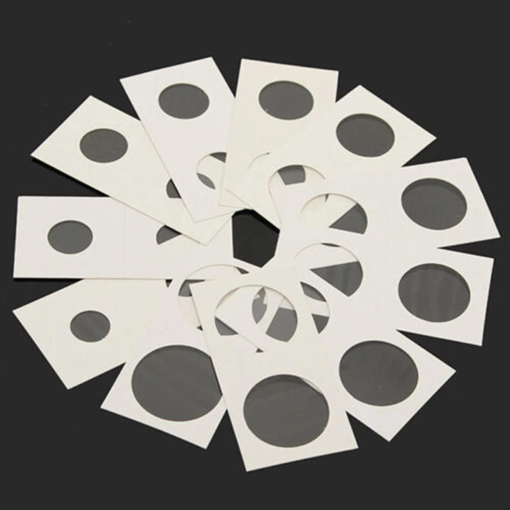 100 шт. защитные бумажные Чехлы для монет|Фотоальбомы| |