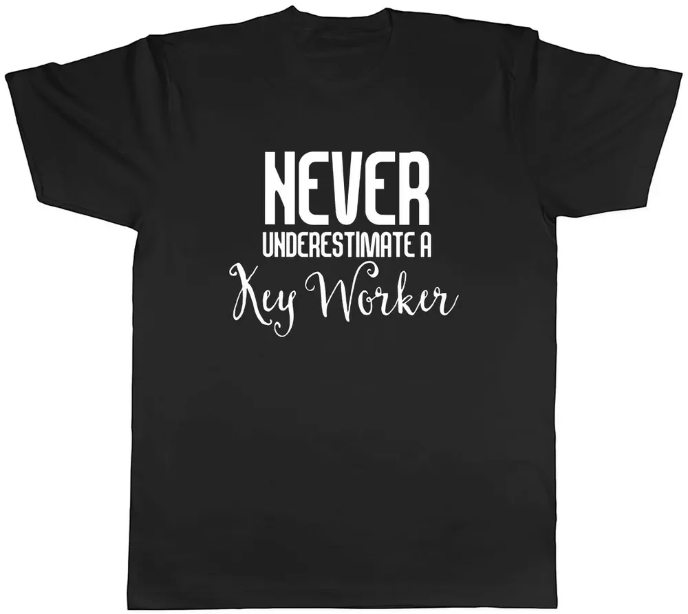 

Футболка унисекс для мужчин и женщин, никогда не недооценяют, трафарет