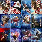 Eagle алмазов картина комплект алмазов картина с изображением американского флага, алмазная Вышивка Набор для вышивания крестиком вышивка птицы для Diy декоративный набор