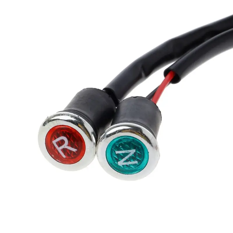

2Pcs Neutral Reverse Motorcycle N/R Light Indicator ATV Light Gear For 50cc 110cc 125cc 150cc 200cc 250cc A0NE