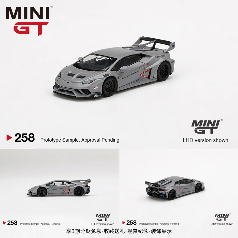 

Коллекция моделей автомобилей Lamborghini Huracan LP610 Maverick GT из сплава с широким кузовом MINI GT LBWK версии 1:64