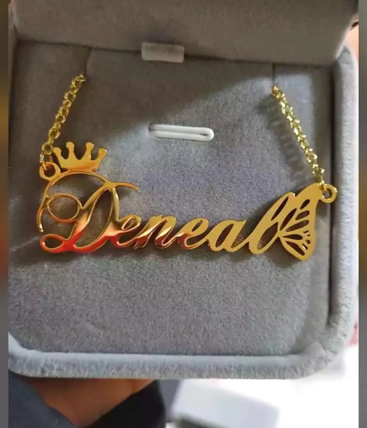 VIP изготовленное на заказ ожерелье из нержавеющей стали бабочки Корона |