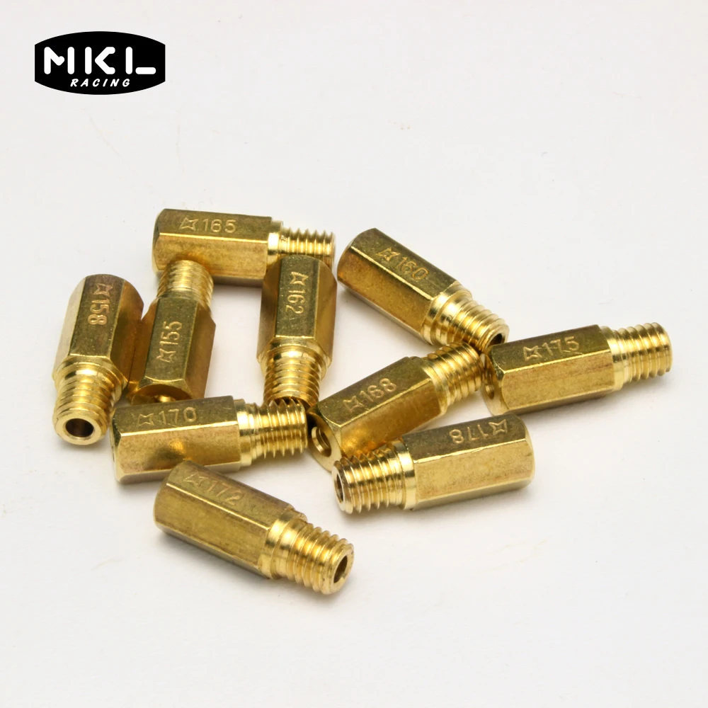 Комплект из 10 штук основной струи для Keihin FCR OKO KOSO PE PWK карбюратор Шестигранная