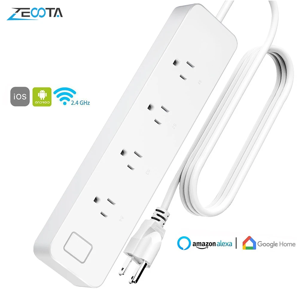 Wifi Smart Power Strip USB Outlet Surge Protector US Plug Sockets Switch индивидуально дистанционное управление
