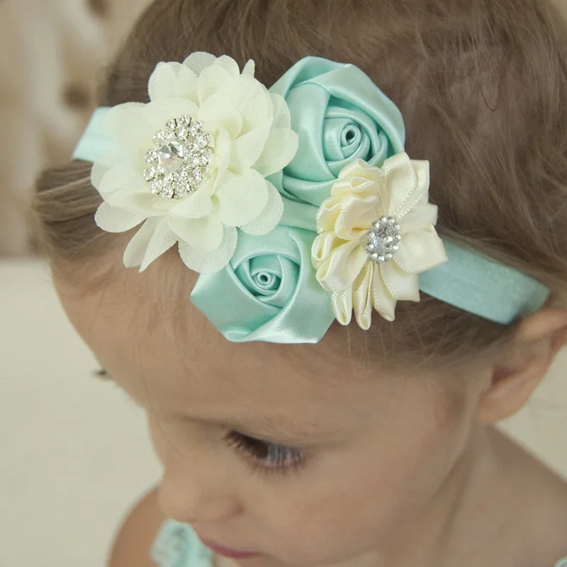 1 шт. шифоновая повязка на голову с цветами|hair accessories|elastic headbandsflower headband |
