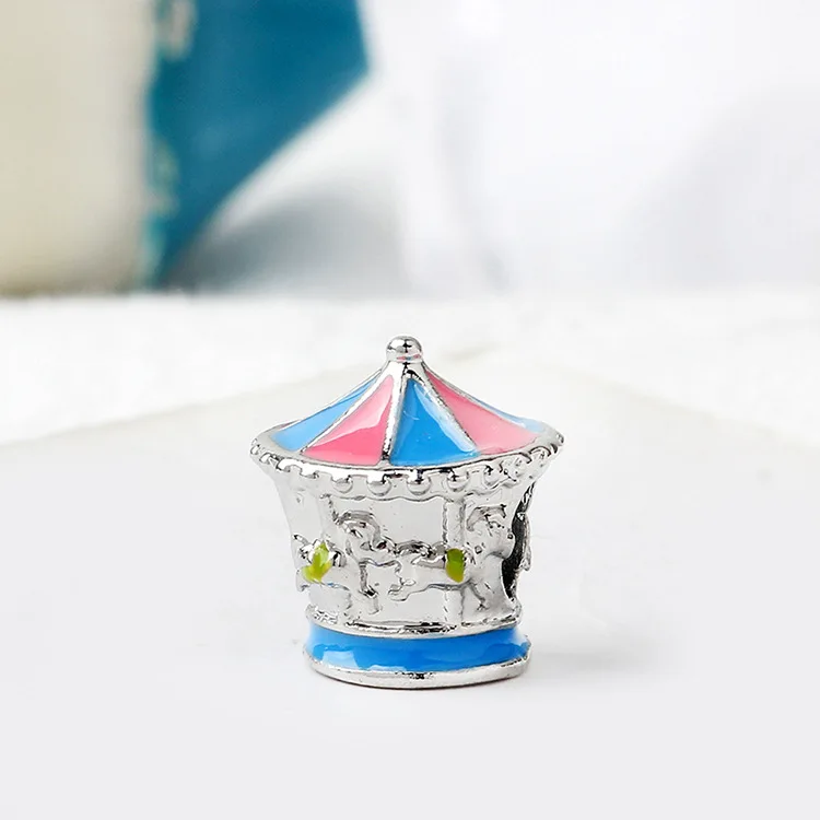 Европейские DIY лошадь карусель эмалированные подвески бусины подходят для